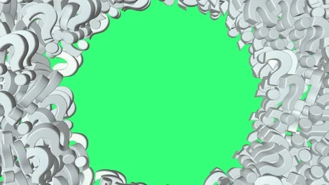 The idea of animating a question symbol. Stock Footage 119321813