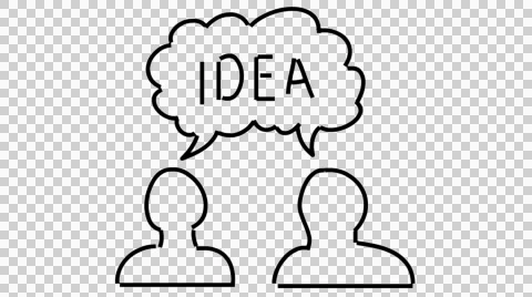 Idea animation with transparent background Stock Footage 43207657