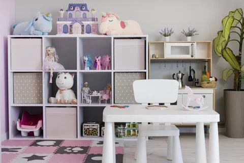 The idea of arranging a place for the development of a child Stock Photos