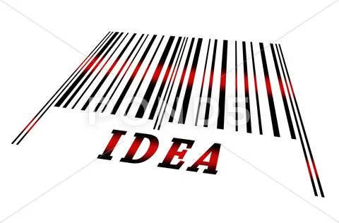 Idea on barcode Stock Illustration