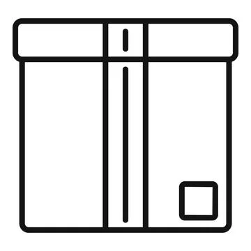 Idea box icon outline vector. Carton package イラスト素材
