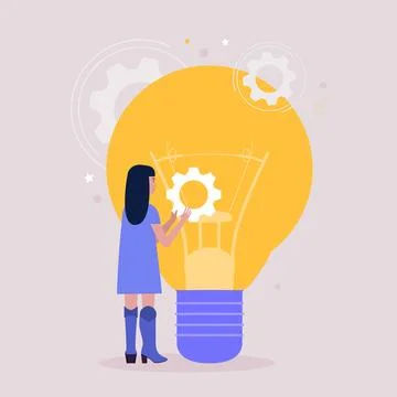 Idea brainstorming concept Stock Illustration