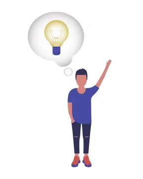 Idea brainstorming Stock Illustration