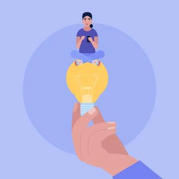 Idea brainstorming Stock Illustration