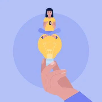 Idea brainstorming Stock Illustration