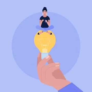 Idea brainstorming Stock Illustration