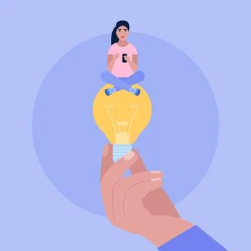 Idea brainstorming Stock Illustration
