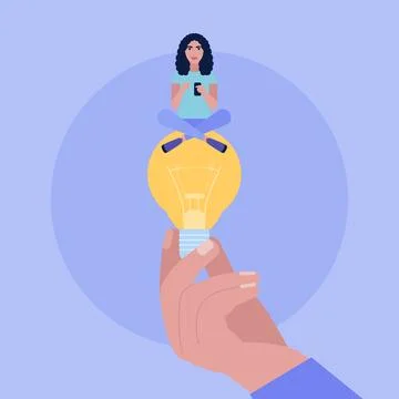 Idea brainstorming Stock Illustration