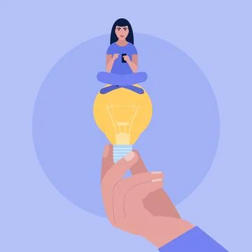Idea brainstorming Stock Illustration