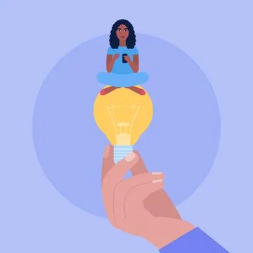Idea brainstorming Stock Illustration