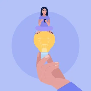 Idea brainstorming Stock Illustration