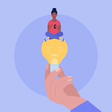Idea brainstorming Stock Illustration