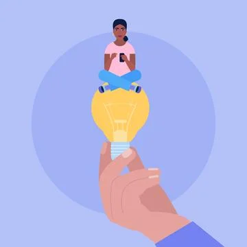 Idea brainstorming Stock Illustration