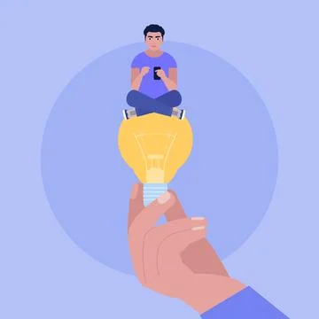 Idea brainstorming Stock Illustration