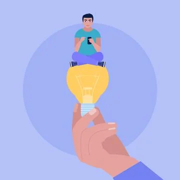 Idea brainstorming Stock Illustration