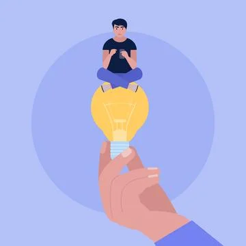 Idea brainstorming Stock Illustration
