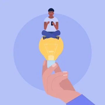 Idea brainstorming Stock Illustration
