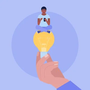 Idea brainstorming Stock Illustration