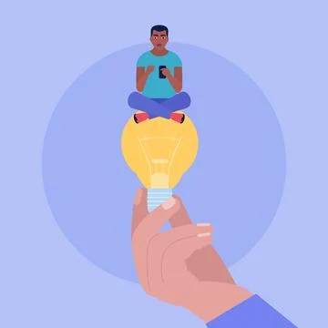 Idea brainstorming Stock Illustration