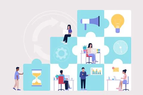 Idea brainstorming Stock Illustration