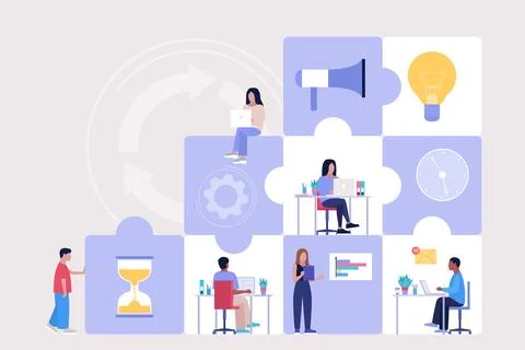 Idea brainstorming Stock Illustration