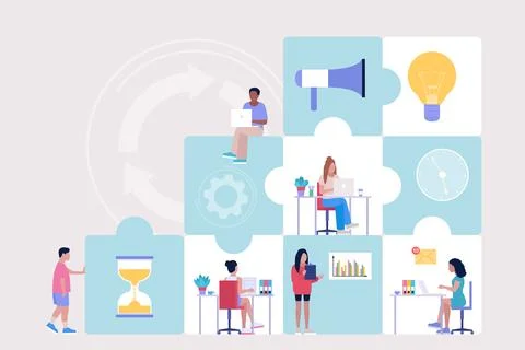Idea brainstorming Stock Illustration