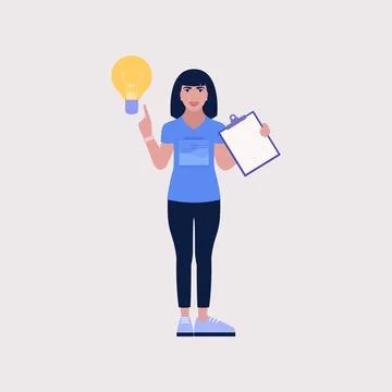 Idea brainstorming Stock Illustration