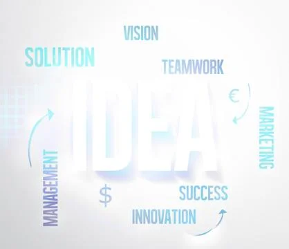 Idea Bright background graphic Stock Illustration