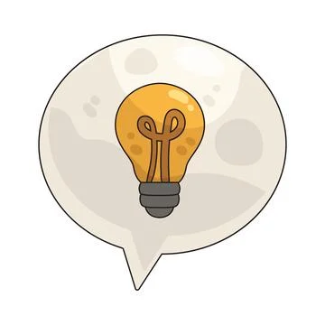 Idea bubble illustration Stock Illustration