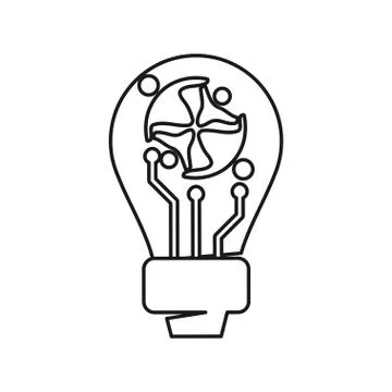 Idea bulb Commitment Teamwork Together Outline Logo 스톡 일러스트