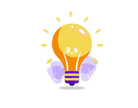 Idea bulb flat design icon vector Stock Illustration