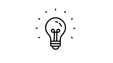 Idea bulb Hand-drawn icon animation. Scribble Animation Doodle effect. Stock Footage 299298437