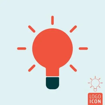 Idea bulb icon Stock Illustration