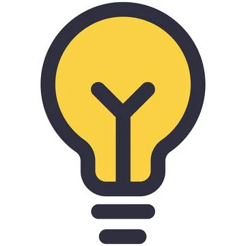Idea bulb icon new creative idea solution vector Stock Illustration