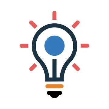 Idea, bulb, light bulb, creative idea icon Stock Illustration