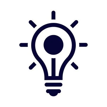 Idea, bulb, light bulb, creative idea icon Stock Illustration