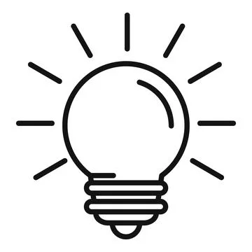 Idea bulb value icon outline vector. Social passion Stock Illustration