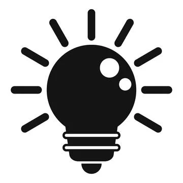 Idea bulb value icon simple vector. Social passion Illustrazione stock