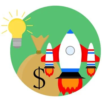 Idea of a business start-up Stock Illustration
