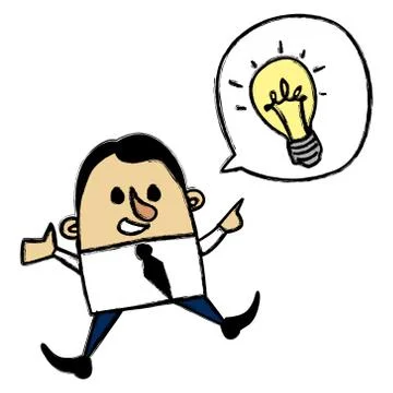Idea businessman Stock Illustration