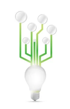 Idea circuit concept illustration design Stock Illustration