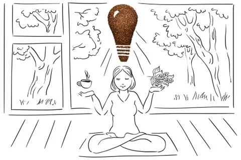 Idea for coffee break. Stock Photos