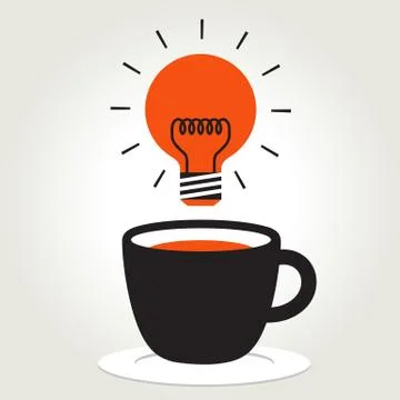 Idea from coffee cup Stock Illustration