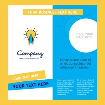 Idea  Company Brochure Template. Vector Busienss Template Stock Illustration