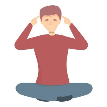 Idea concentration icon cartoon vector. Stress work 스톡 일러스트