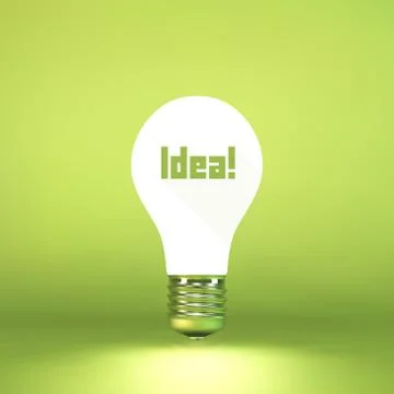 Idea concept. 3d vector illustration Stock Illustration