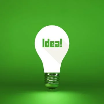 Idea concept. 3d vector illustration Stock Illustration