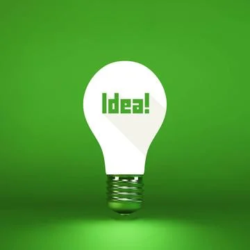 Idea concept. 3d vector illustration. Idea concept. 3d vector illustration... Stock Photos