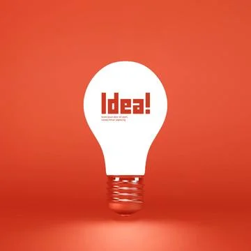 Idea concept. 3d vector illustration. Idea concept. 3d vector illustration... Foto stock