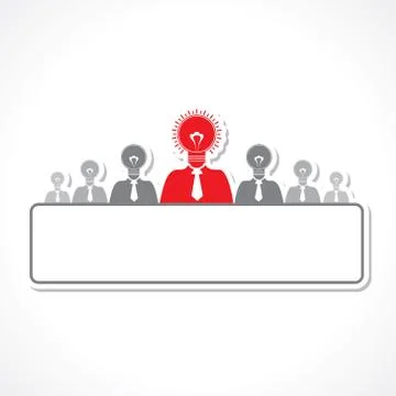 Idea concept with bulb stock vector Stock Illustration